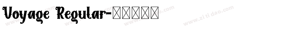 Voyage Regular字体转换